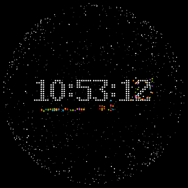 自制3D小球时钟 SphereClock